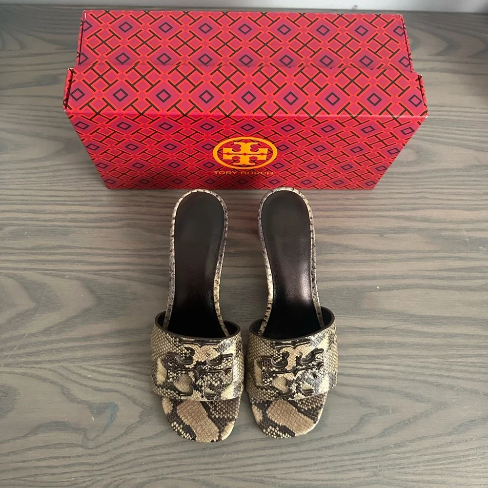 TORY BURCH INES MULE IN DESERT DUSK ROCCIA